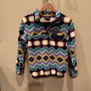 PATAGONIA FLEECE SYNCHILLA SNAP T OULLOVER SWEATER. Women’s XS